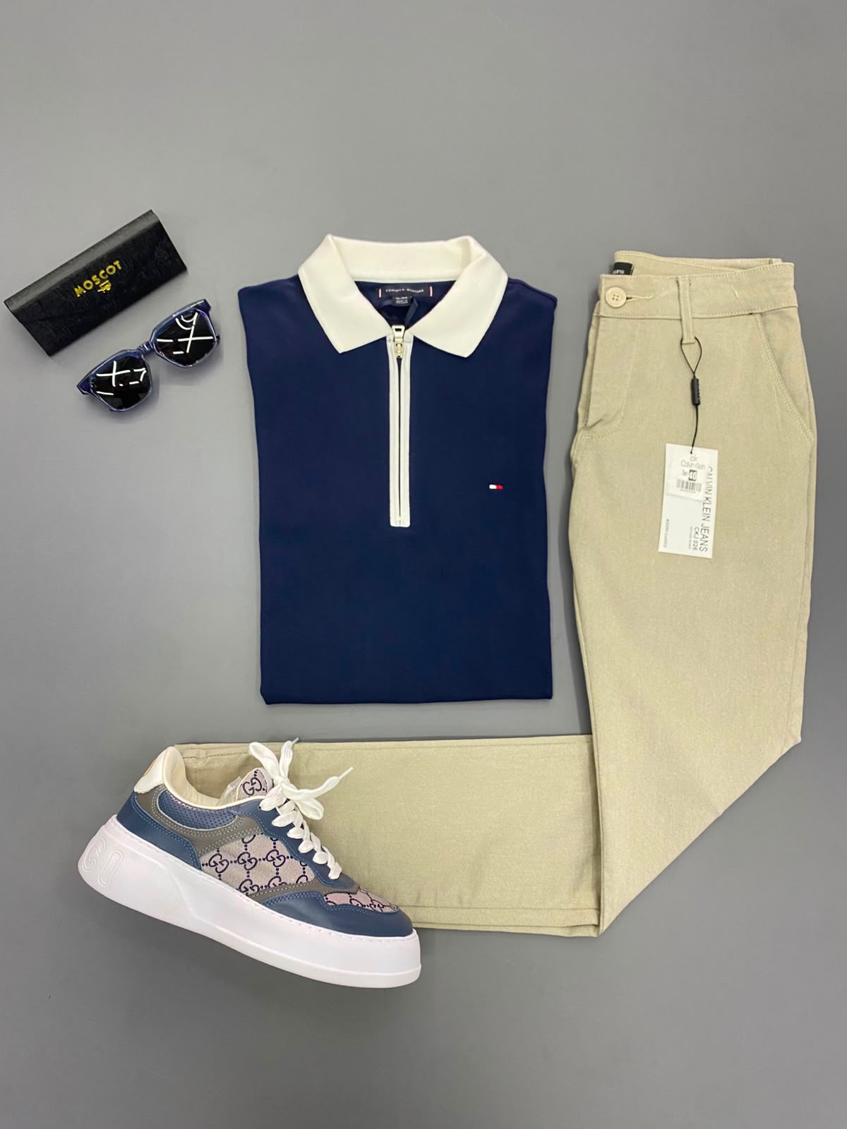 Kit Tommy + Calvin Klein + Tênis Gucci