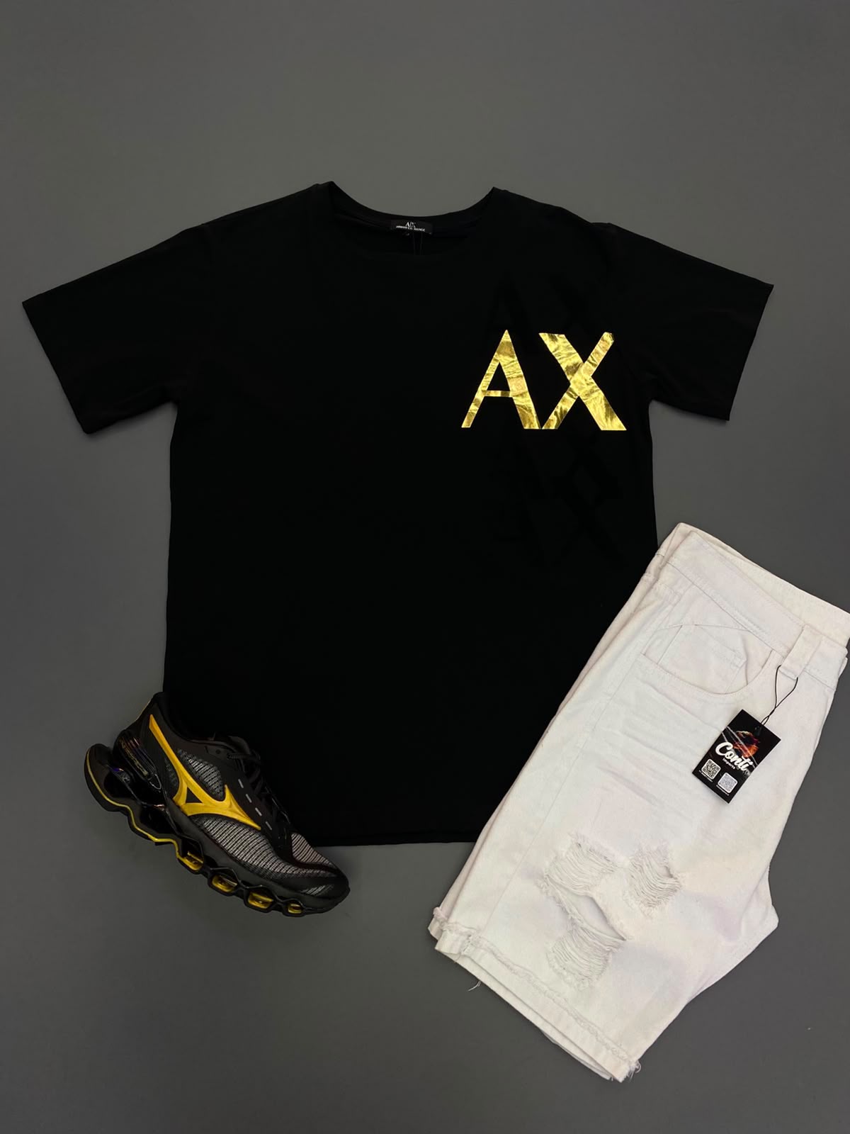 Kit Armani Exchange + Bermuda + Mizuno